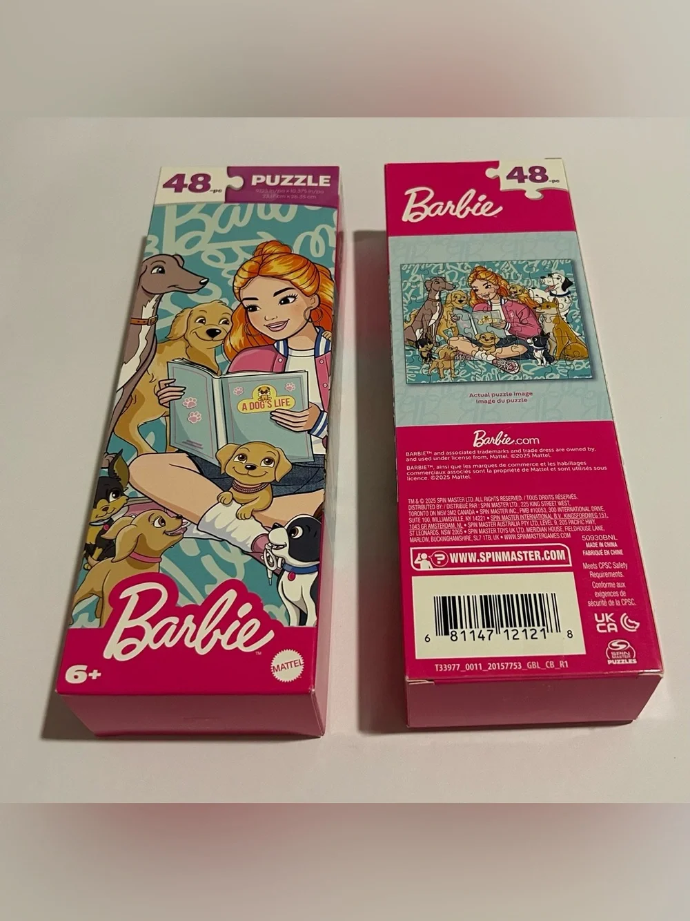 New 2 Barbie Puzzles 48 Pieces  “A Dog’s Life” meets CPCS Rules Mattel Puzzle